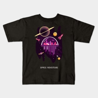 Space adventure - the universe is waiting Kids T-Shirt